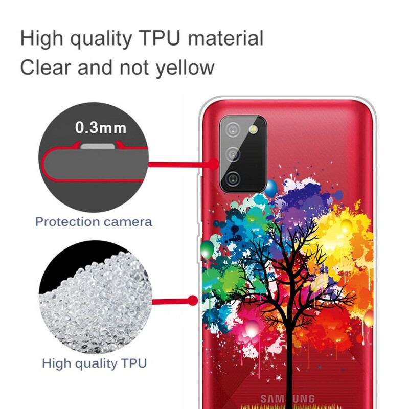 Cover Samsung Galaxy A02s Sømløst Akvareltræ