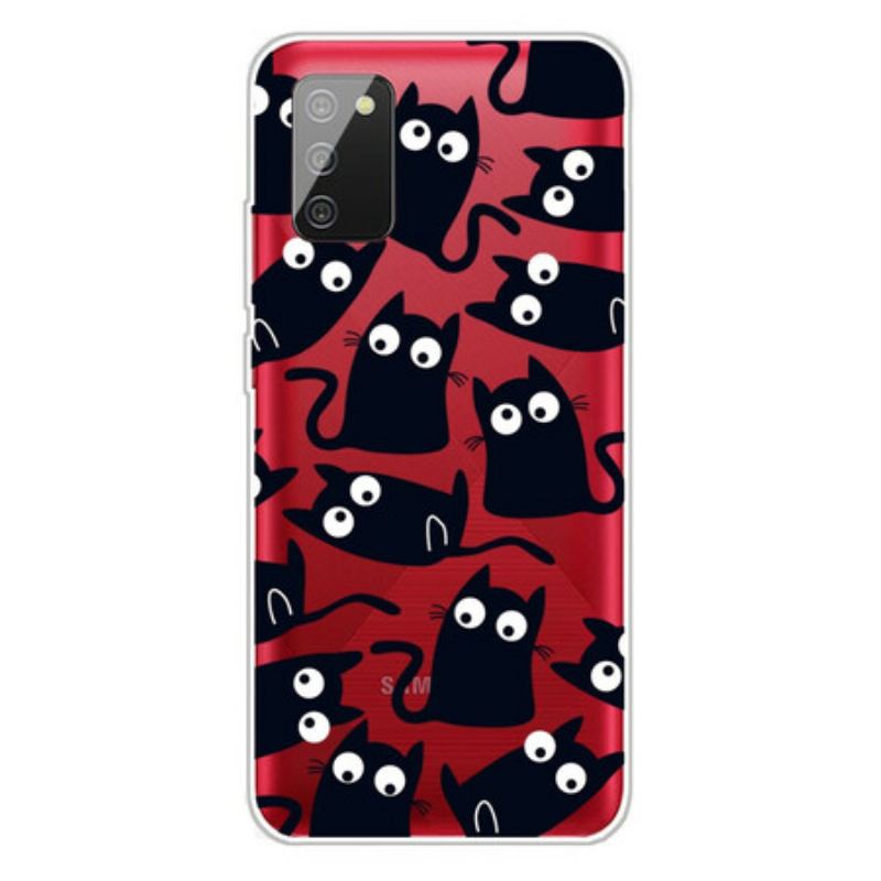 Cover Samsung Galaxy A02s Sorte Mus
