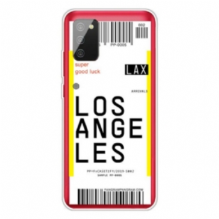 Mobilcover Samsung Galaxy A02s Boardingkort Til Los Angeles