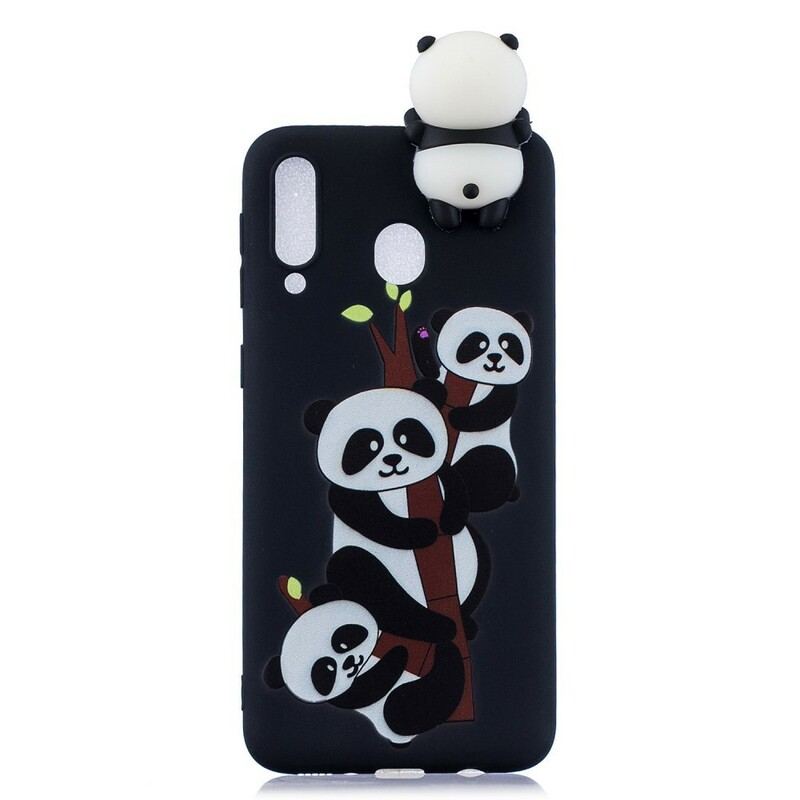 Cover Samsung Galaxy A40 3d Pandaer På Bambus