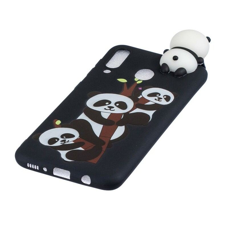 Cover Samsung Galaxy A40 3d Pandaer På Bambus
