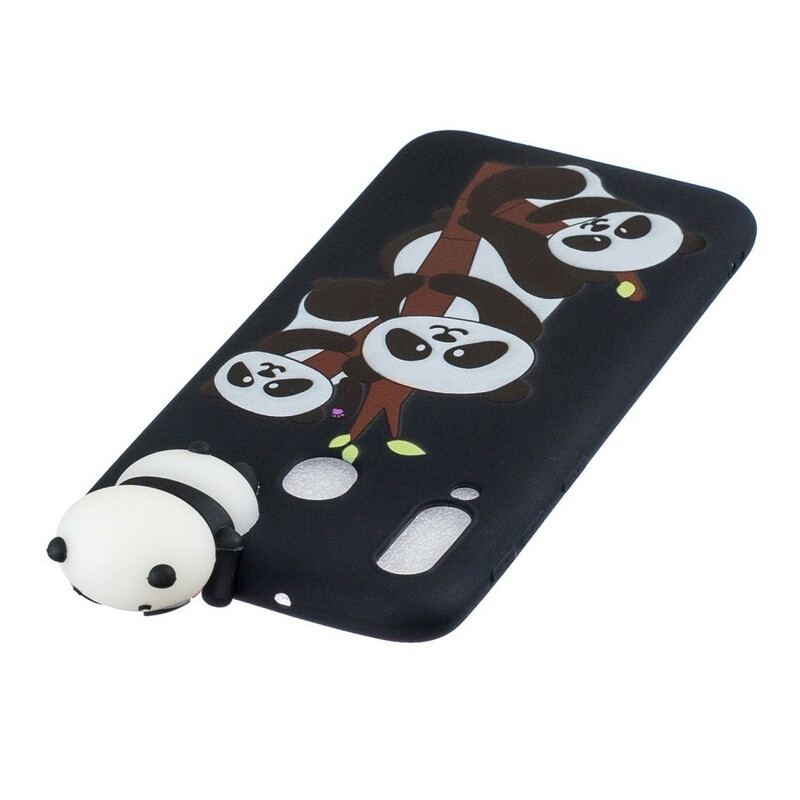 Cover Samsung Galaxy A40 3d Pandaer På Bambus