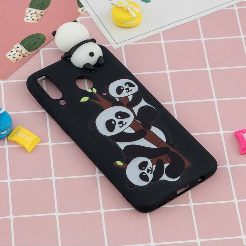 Cover Samsung Galaxy A40 3d Pandaer På Bambus