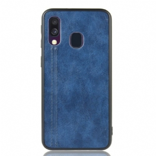 Cover Samsung Galaxy A40 Couture Lædereffekt