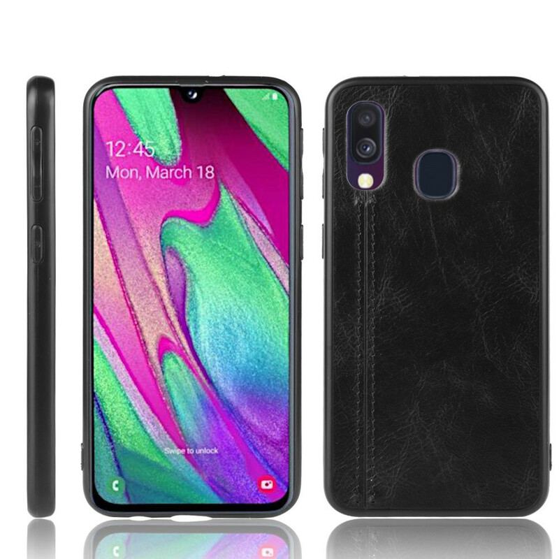 Cover Samsung Galaxy A40 Couture Lædereffekt