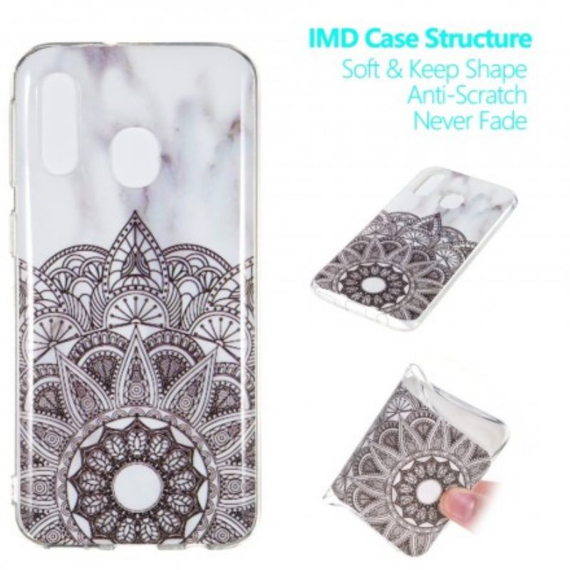 Cover Samsung Galaxy A40 Marmoreret Mandala
