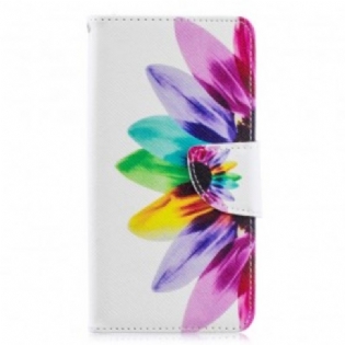 Flip Cover Samsung Galaxy A40 Akvarel Blomst