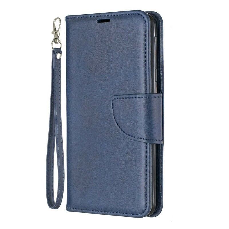 Flip Cover Samsung Galaxy A40 Læder Cover Glat Flap Skrå