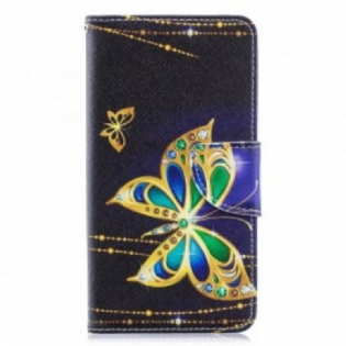 Flip Cover Samsung Galaxy A40 Magisk Sommerfugl
