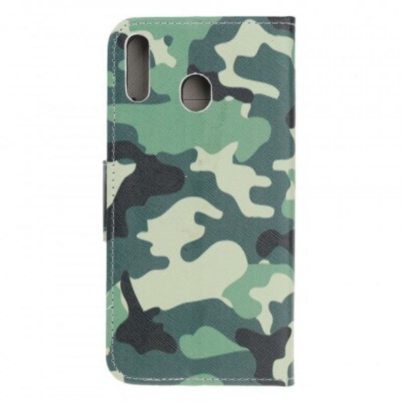 Flip Cover Samsung Galaxy A40 Militær Camouflage