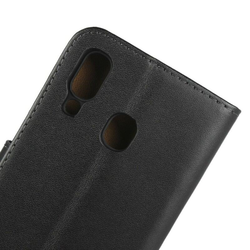 Flip Cover Samsung Galaxy A40 Pung I Ægte Læder
