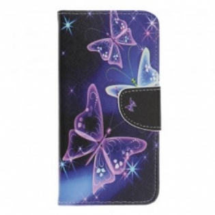 Flip Cover Samsung Galaxy A40 Sommerfugle Og Blomster