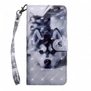 Flip Cover Samsung Galaxy A40 Sort Og Hvid Hund