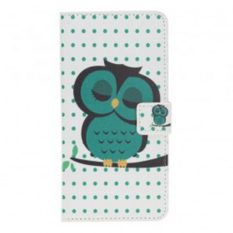 Flip Cover Samsung Galaxy A40 Sovende Ugle