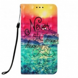 Flip Cover Samsung Galaxy A40 Stop Aldrig Med At Drømme
