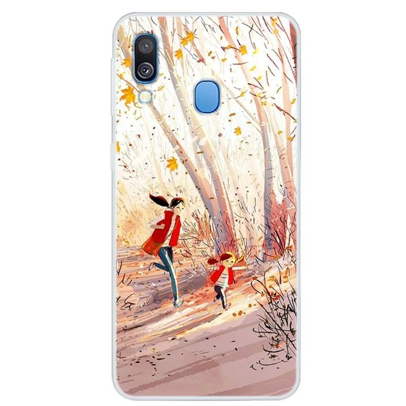 Mobilcover Samsung Galaxy A40 Efterårslandskab