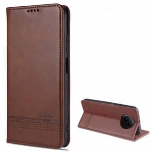 Cover Xiaomi Redmi Note 9T Flip Cover Azns Læderstyling