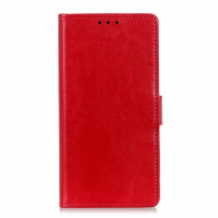 Flip Cover Xiaomi Redmi Note 9T Enkel Skinnende Lædereffekt