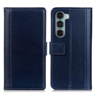 Flip Cover Moto G200 5G Farvet Version Split Læder
