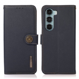 Flip Cover Moto G200 5G Khazneh Rfid Ægte Læder