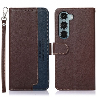 Flip Cover Moto G200 5G Lychee Style Rfid Khazneh