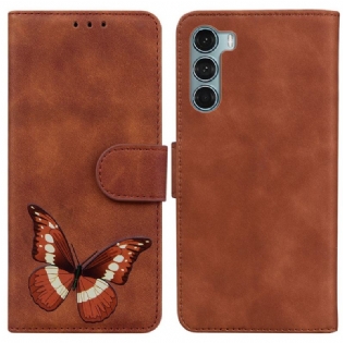 Flip Cover Moto G200 5G Skin-touch Butterfly