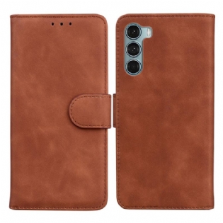 Læder Cover Moto G200 5G Monokrom Lædereffekt