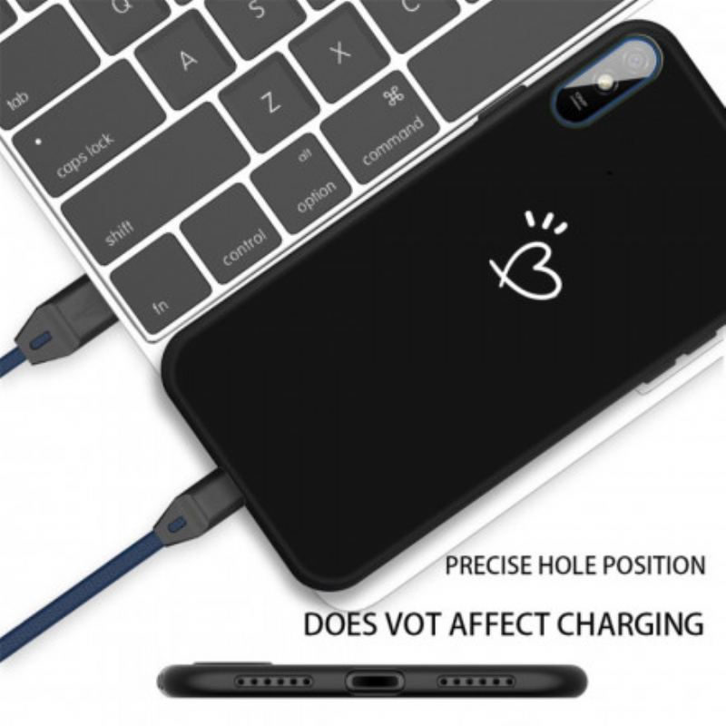 Cover Xiaomi Redmi 9A Silikone Bankende Hjerte