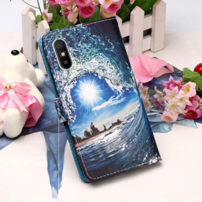 Flip Cover Xiaomi Redmi 9A Med Snor Daydreams Lanyard Landscape