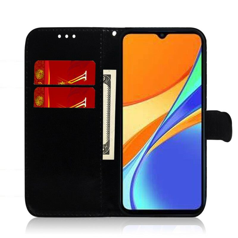 Flip Cover Xiaomi Redmi 9A Spejlcover I Imiteret Læder
