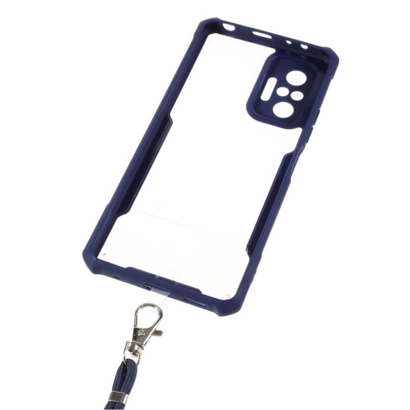 Cover Xiaomi Redmi Note 10 Pro Farvet Cord Hybrid