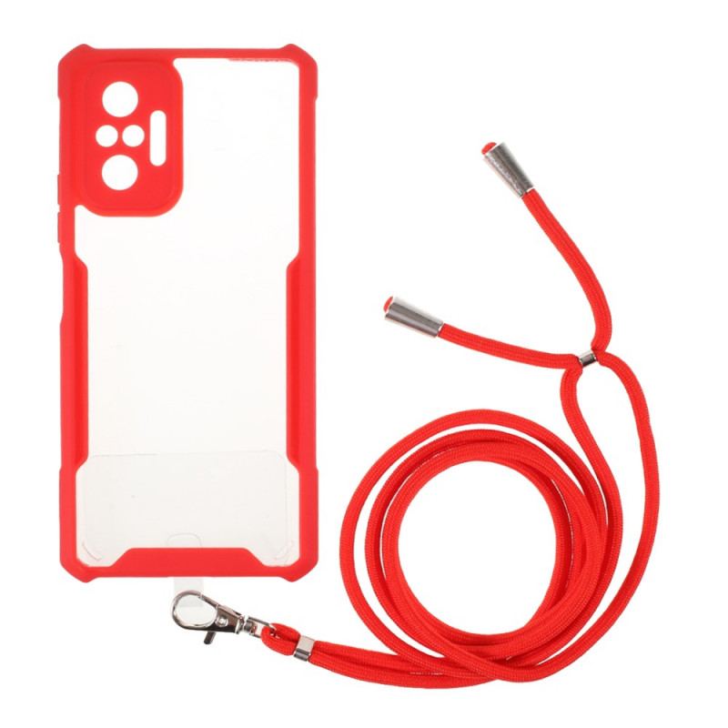 Cover Xiaomi Redmi Note 10 Pro Farvet Cord Hybrid