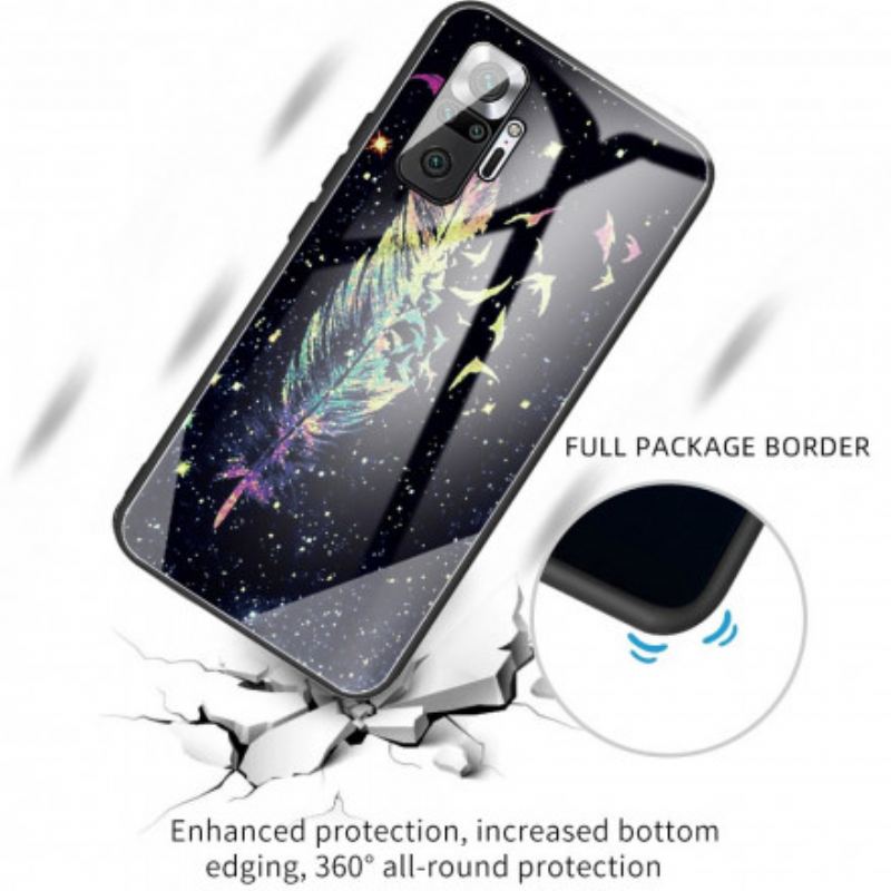 Cover Xiaomi Redmi Note 10 Pro Fjer Hærdet Glas