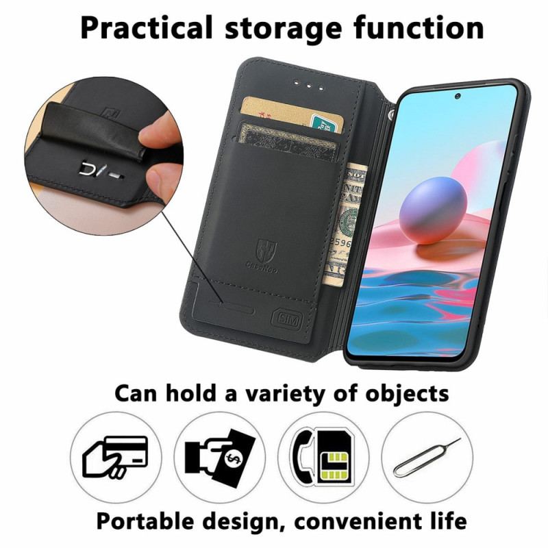 Cover Xiaomi Redmi Note 10 Pro Flip Cover Caseneo Rfid Design