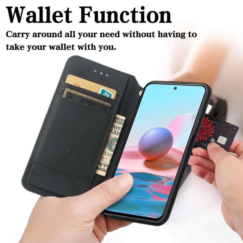 Cover Xiaomi Redmi Note 10 Pro Flip Cover Caseneo Rfid Design