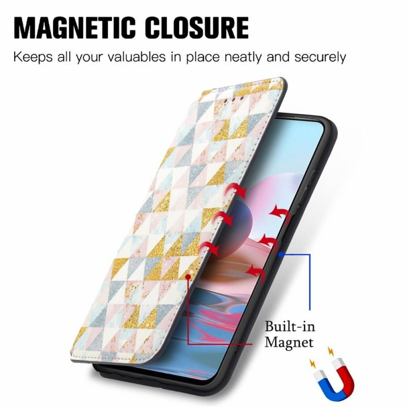 Cover Xiaomi Redmi Note 10 Pro Flip Cover Caseneo Rfid Design