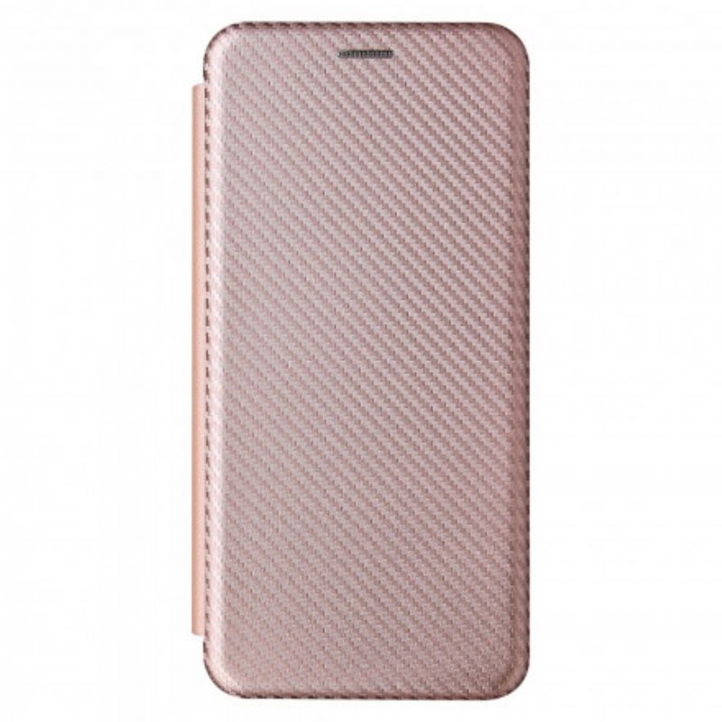 Cover Xiaomi Redmi Note 10 Pro Flip Cover Kulfiber Med Støttering