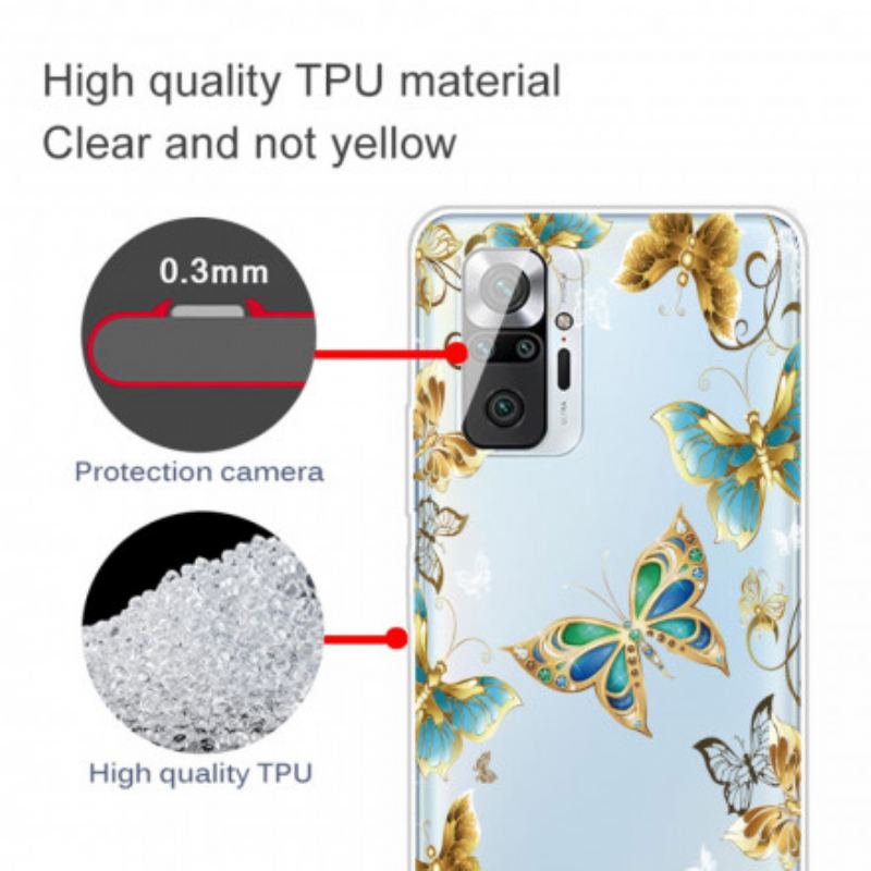 Cover Xiaomi Redmi Note 10 Pro Flugt Af Sommerfugle