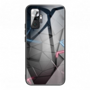 Cover Xiaomi Redmi Note 10 Pro Hærdet Glas Geometri