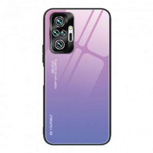 Cover Xiaomi Redmi Note 10 Pro Hærdet Glas Vær Dig Selv