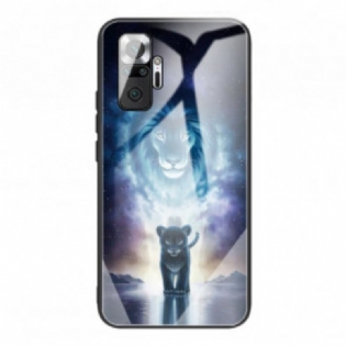 Cover Xiaomi Redmi Note 10 Pro Løveunge Hærdet Glas