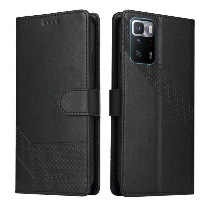 Flip Cover Xiaomi Redmi Note 10 Pro Gq.utrobe Lædereffekt