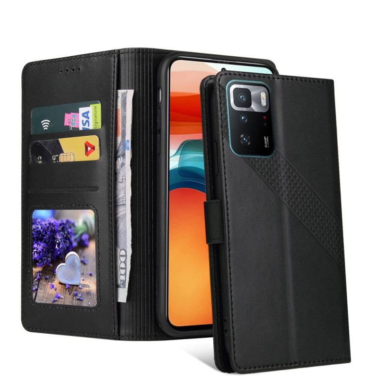 Flip Cover Xiaomi Redmi Note 10 Pro Gq.utrobe Lædereffekt