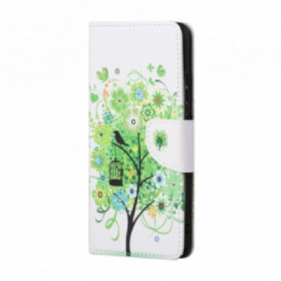 Flip Cover Xiaomi Redmi Note 10 Pro Grønt Træ