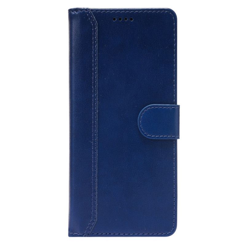 Flip Cover Xiaomi Redmi Note 10 Pro Skinnende Og Blottede Sømme