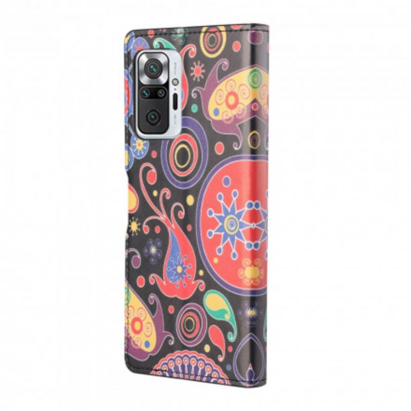 Læder Cover Xiaomi Redmi Note 10 Pro Galaxy Design