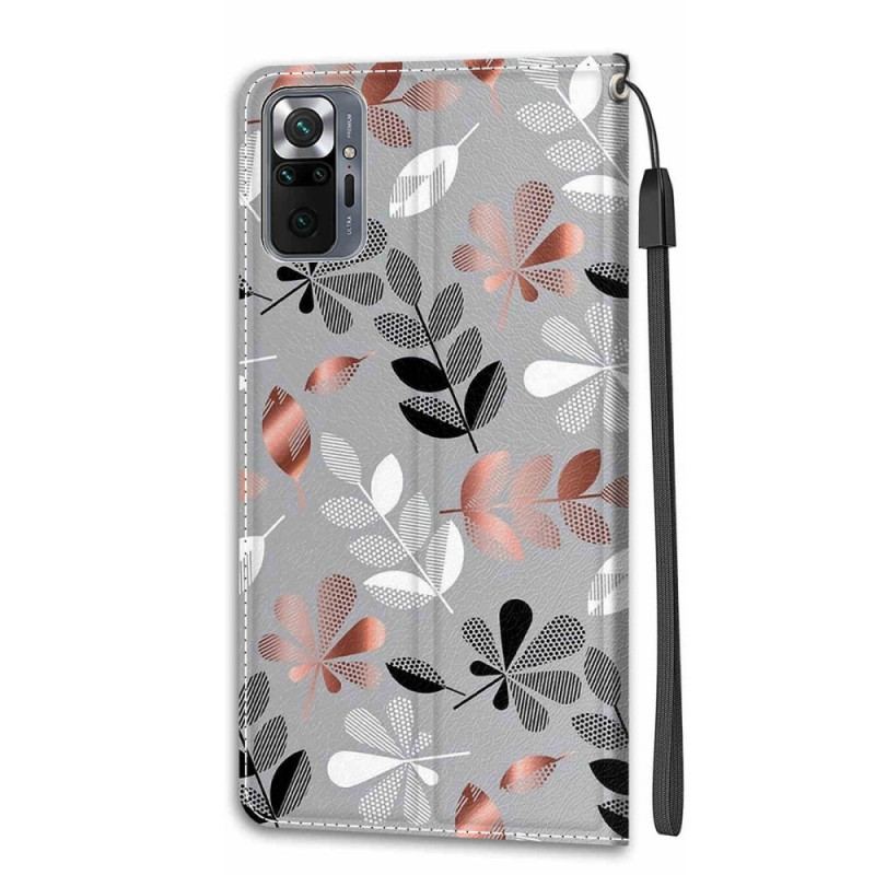 Læder Cover Xiaomi Redmi Note 10 Pro Lagner Med Snor