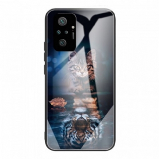 Mobilcover Xiaomi Redmi Note 10 Pro Mit Tiger Hærdet Glas