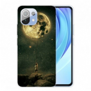Cover Xiaomi Mi 11 Pro Fleksibel Månemand