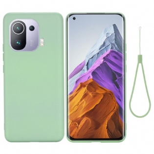 Cover Xiaomi Mi 11 Pro Flydende Silikone Med Snor